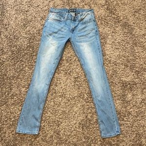 Light blue super skinny jeans